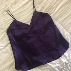 Purple Silk Camisole